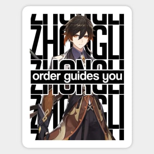 ZHONGLI order guides you Genshin Impact Sticker